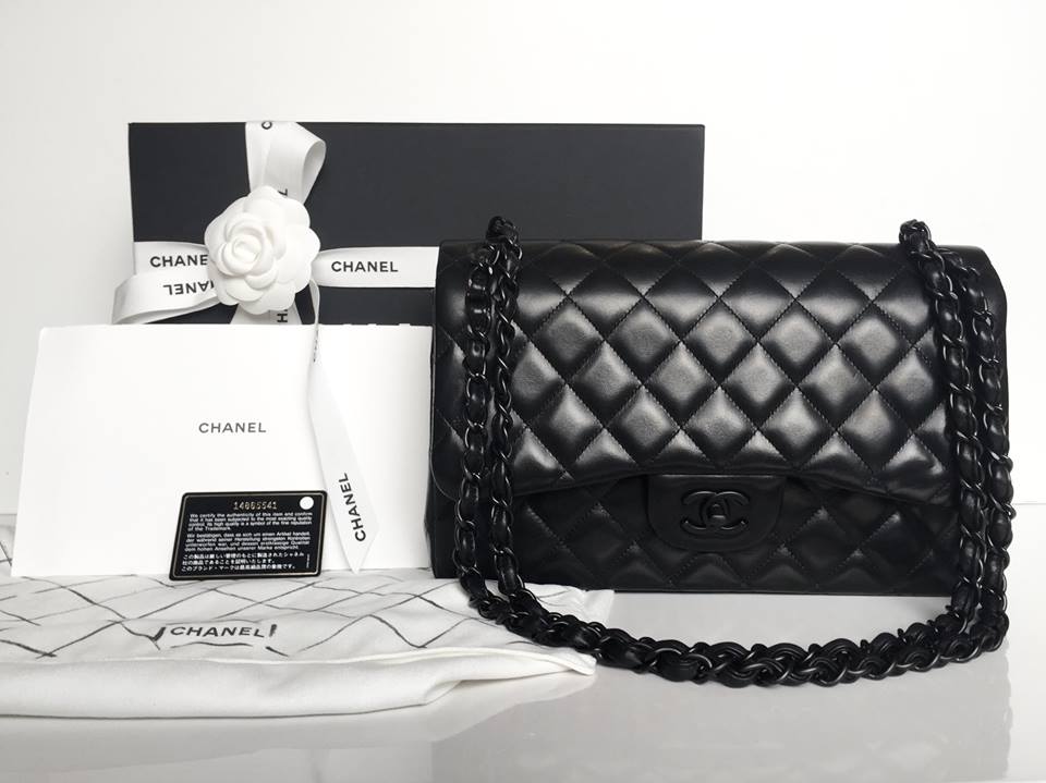 Chanel Medium Classic Double Flap Bag Purple Lambskin Silver Hardware –  Madison Avenue Couture