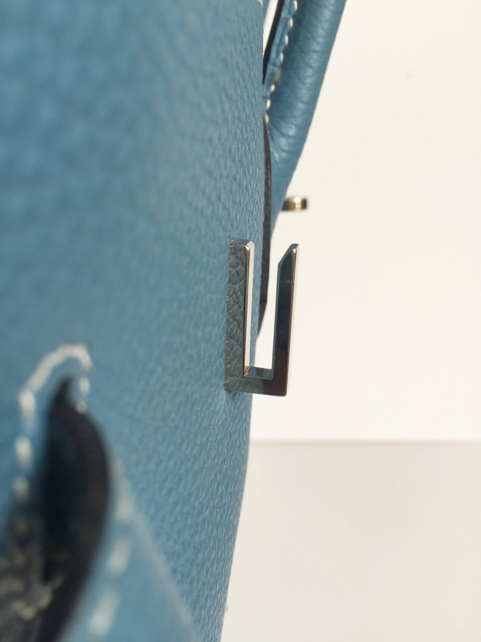 Hermès Birkin 35cm Blue Jean Togo Leather with Palladium Hardware Stamp M 2009 - Image 21