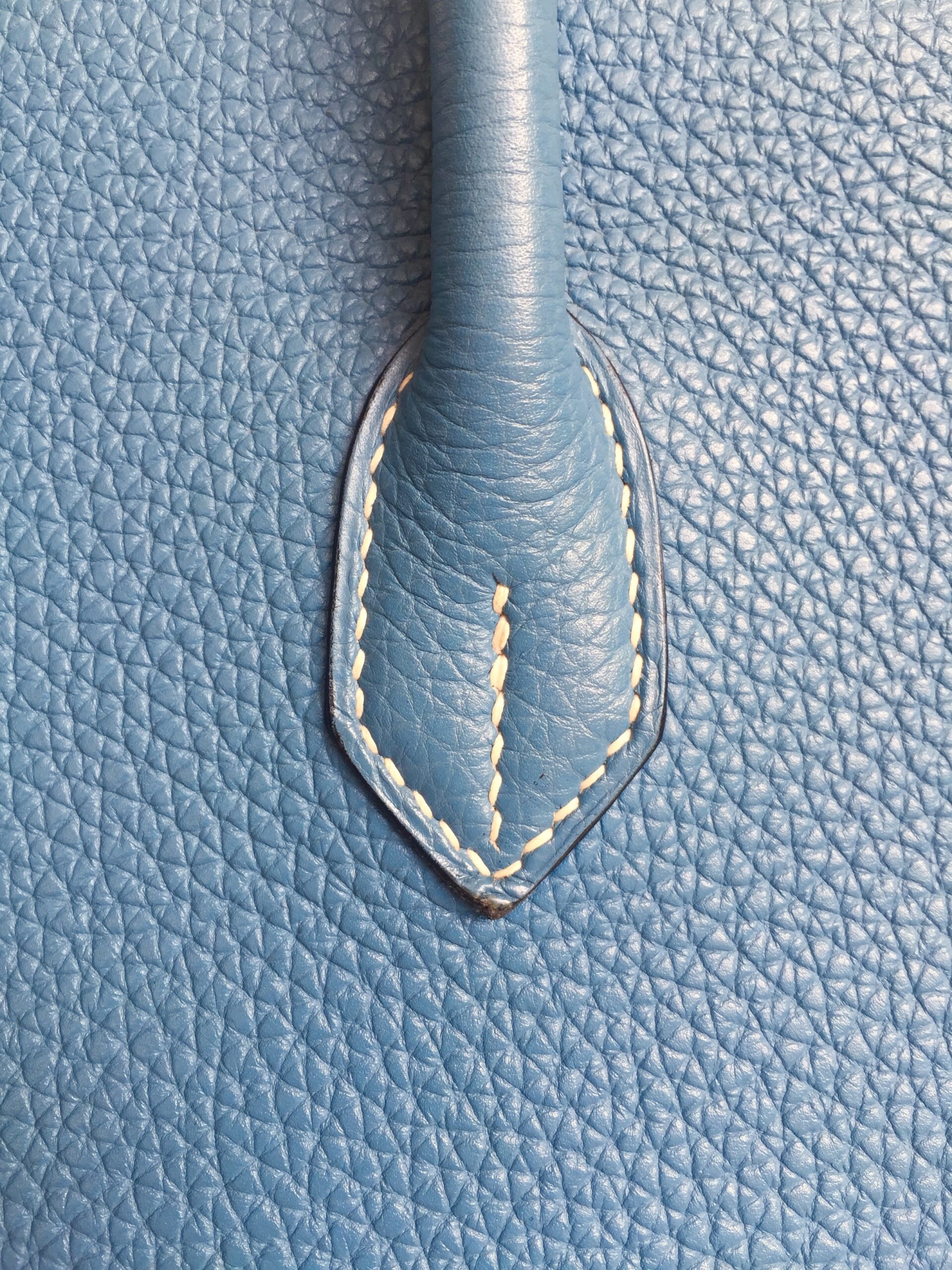 Hermès Birkin 35cm Blue Jean Togo Leather with Palladium Hardware Stamp M 2009 - Image 16