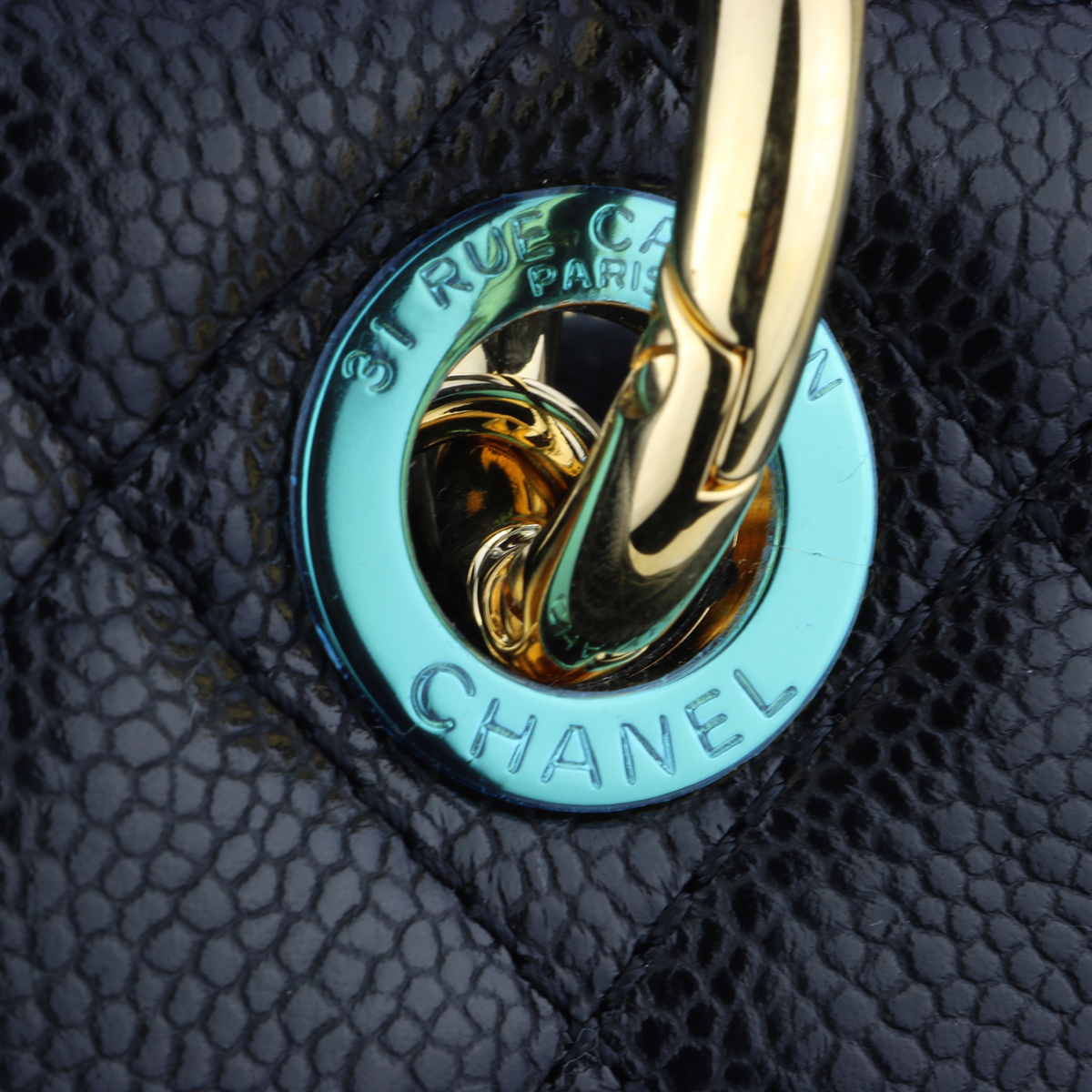 CHANEL Grand Shopping Tote (GST) Black Caviar Gold Hardware 2013