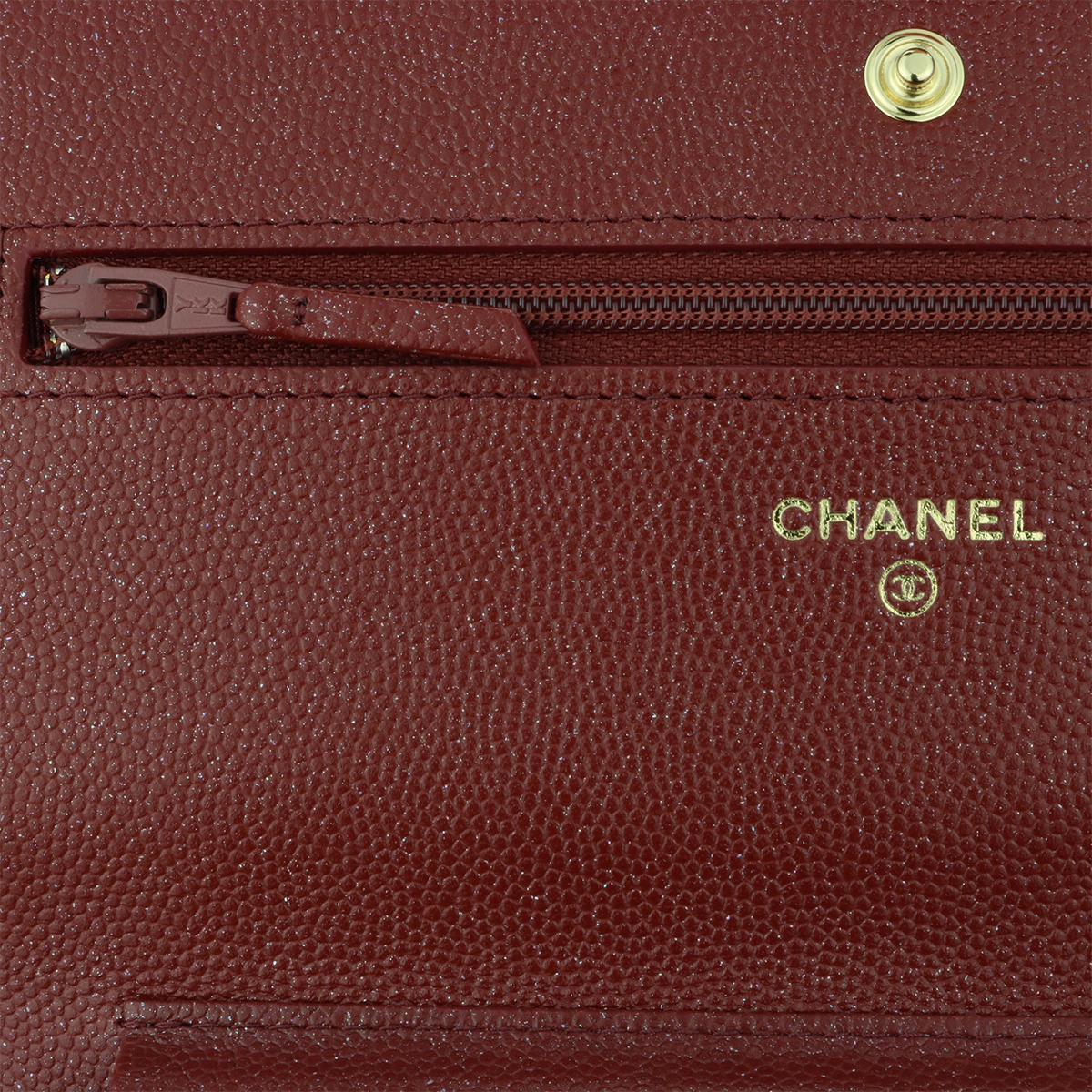 CHANEL Wallet On Chain Burgundy Iridescent Caviar Gold Hardware 2018 -  BoutiQi Bags