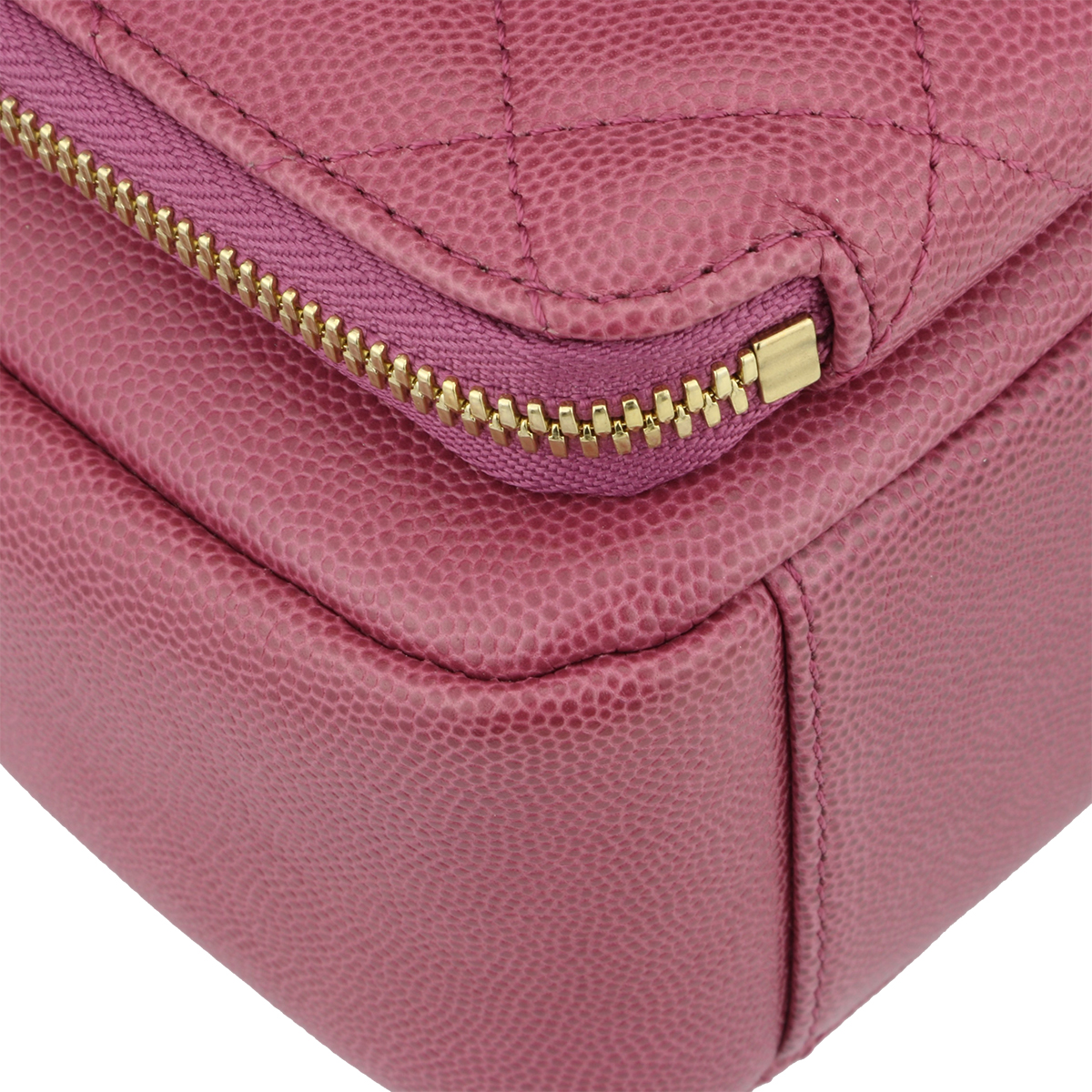 Chanel Pink Quilted Leather Business Affinity Camera Case Shoulder