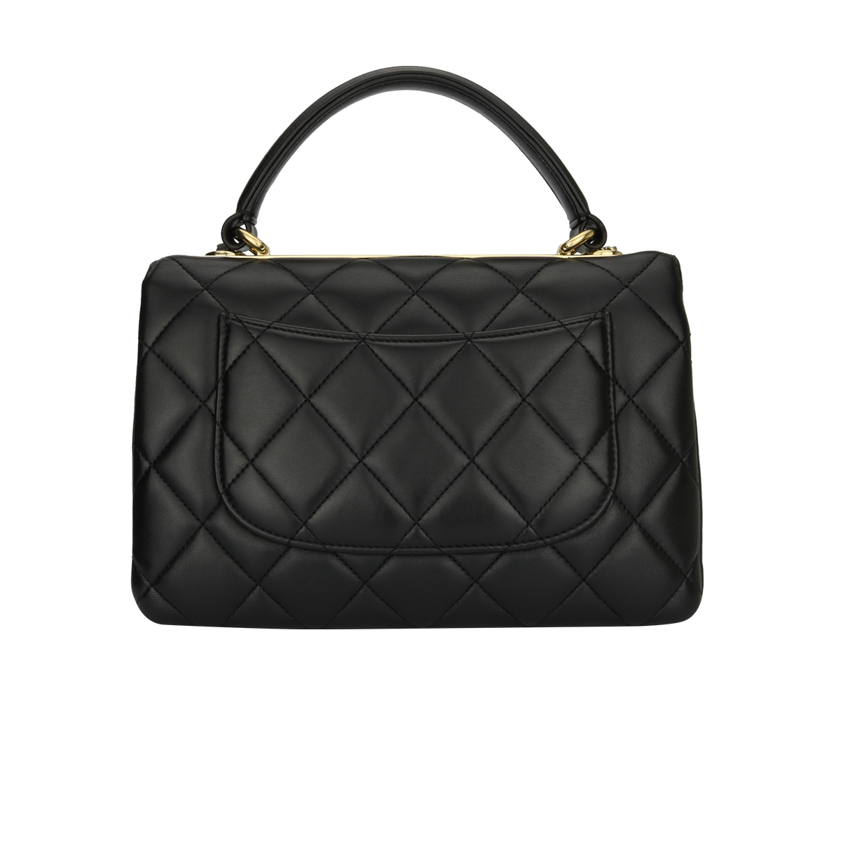 Chanel 21B Black Lambskin Quilted Trendy CC Rose Gold Hardware