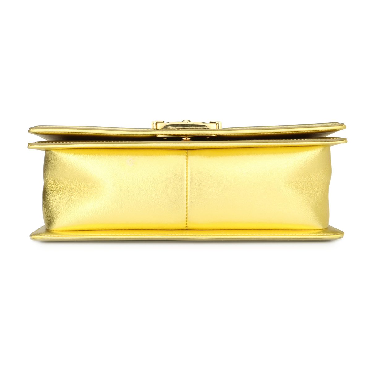 Chanel's N°5 Evening Bag Makes A Shiny Debut In Gold - BAGAHOLICBOY