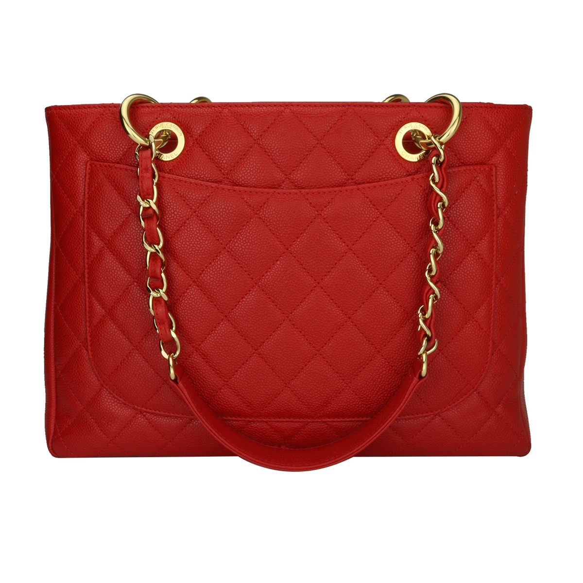 CHANEL Grand Shopping Tote (GST) Red Caviar Gold Hardware 2014 - BoutiQi  Bags