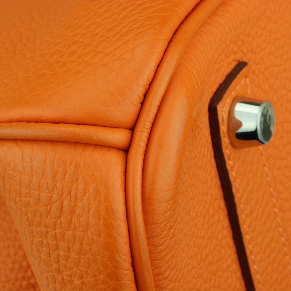 Hermès Birkin 35cm Orange Togo Leather with Palladium Hardware Stamp N 2010  - BoutiQi Bags