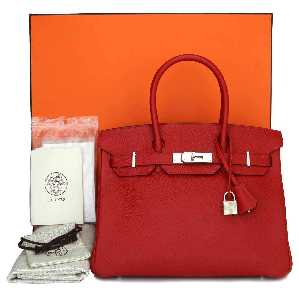 Hermès Birkin 30cm Rouge Casaque Epsom 