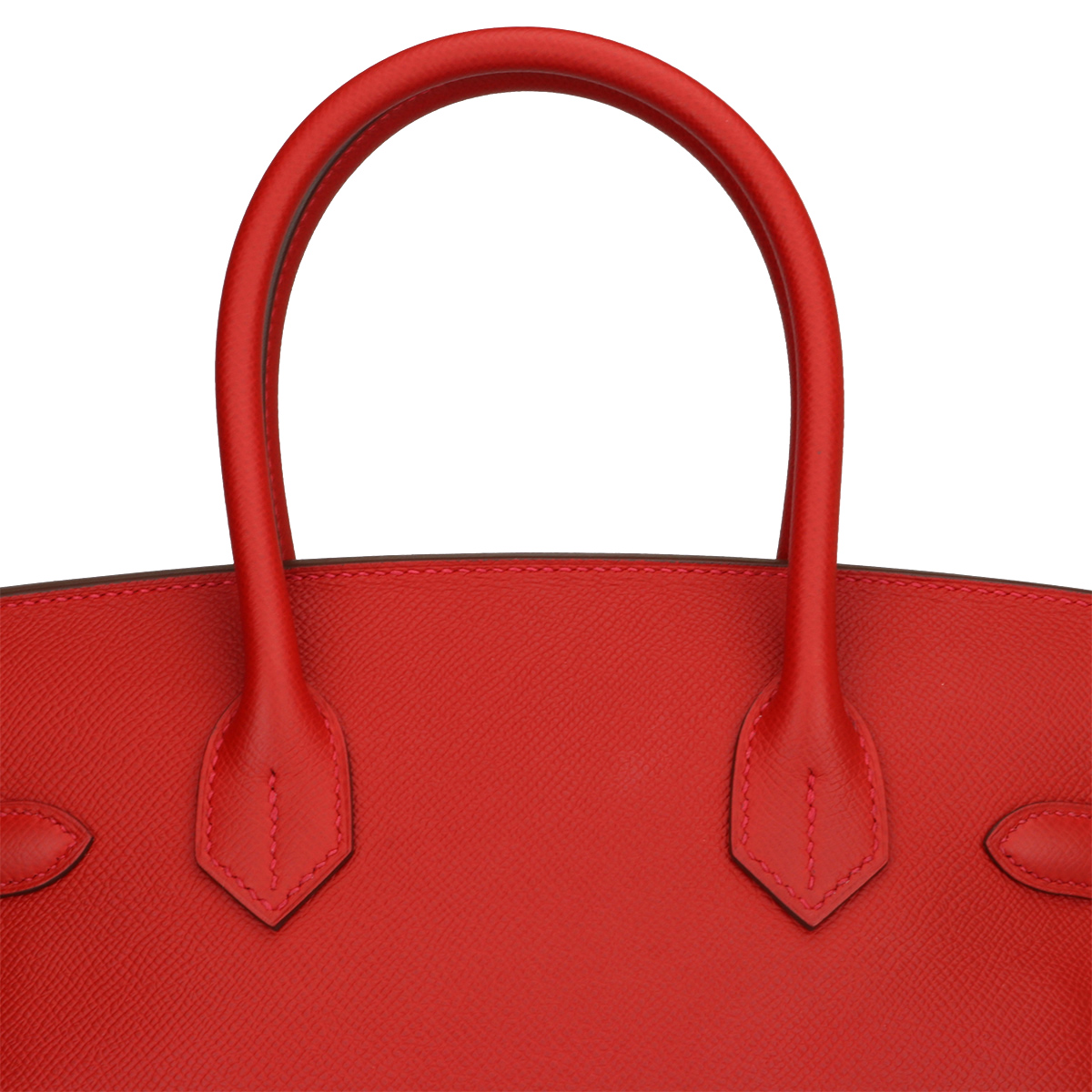 Hermès Birkin 35 Rouge Vif Epsom with Palladium Hardware - 2013, Q Squ