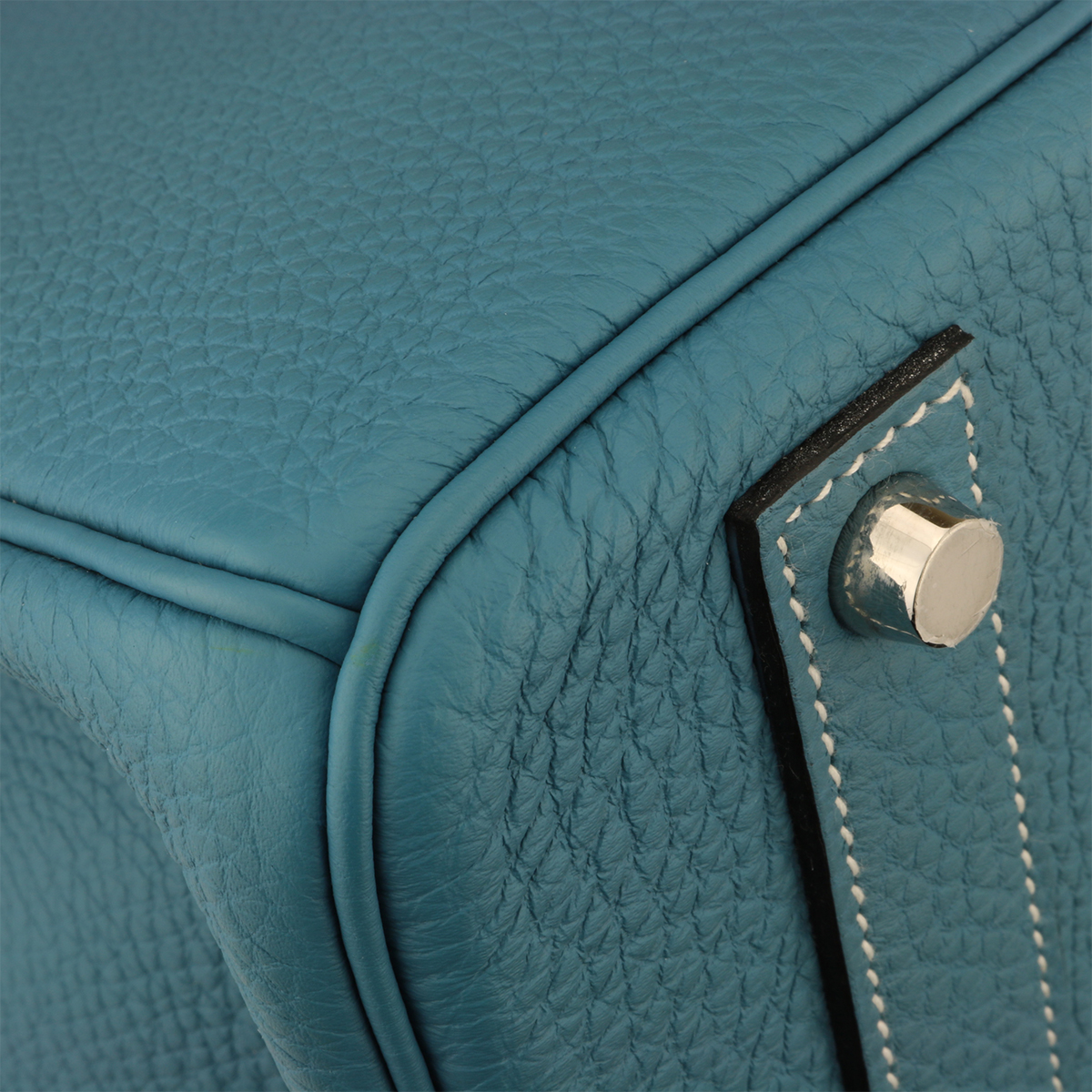 Hermes Blue Jean Togo Leather Palladium Hardware Birkin 40 Bag Hermes
