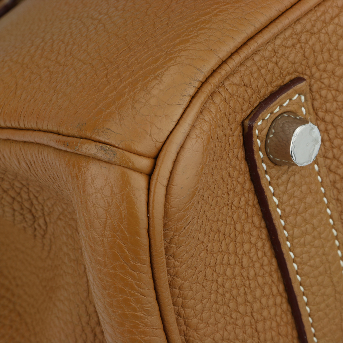 HERMES Birkin 35cm Brown Togo Leather/Palladium Hardware K Stamp