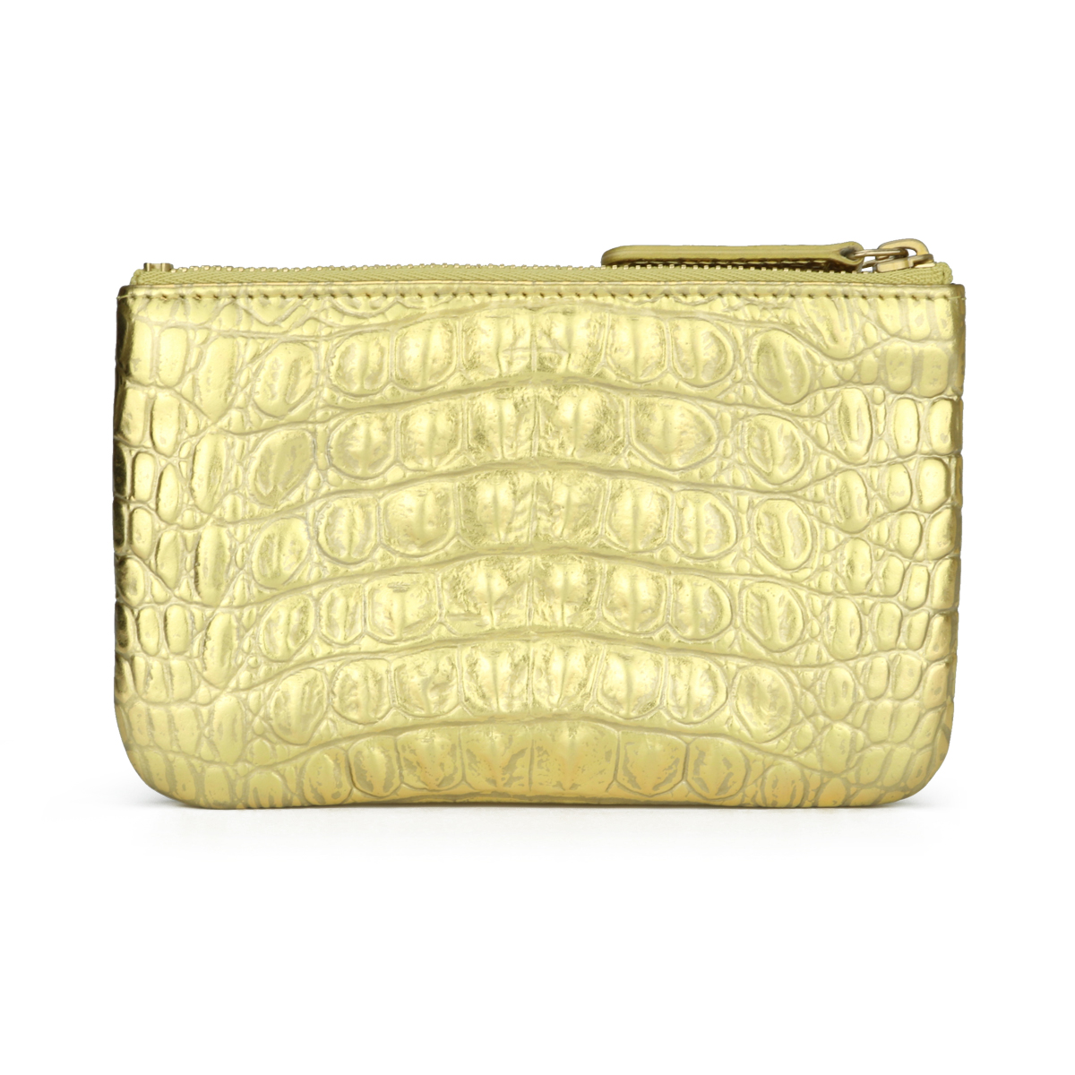 Chanel Metallic Gold Crocodile Embossed Medium Gabrielle Hobo Aged Gold and Ruthenium Hardware, 2019 (Like New), Womens Handbag