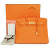 Hermès Birkin 35cm Orange Togo Leather with Gold Hardware Stamp N 2010 - Image 2