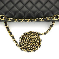 chanel flap black hardware