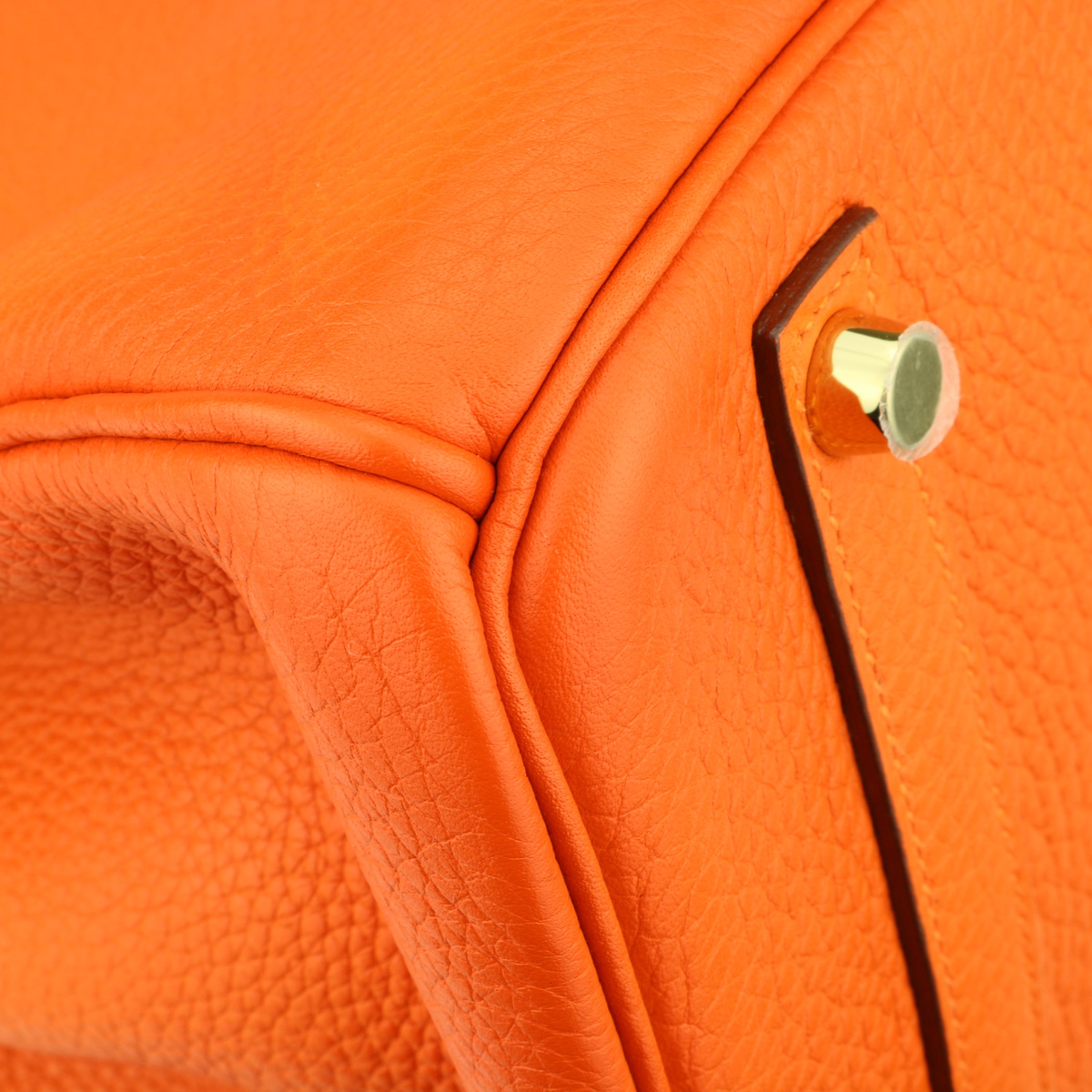 vionarosalina carried #Hermes birkin 30 orange togo leather with