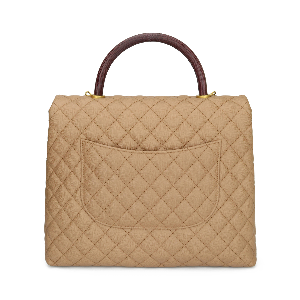 Coco handle leather tote Chanel Beige in Leather - 38886047
