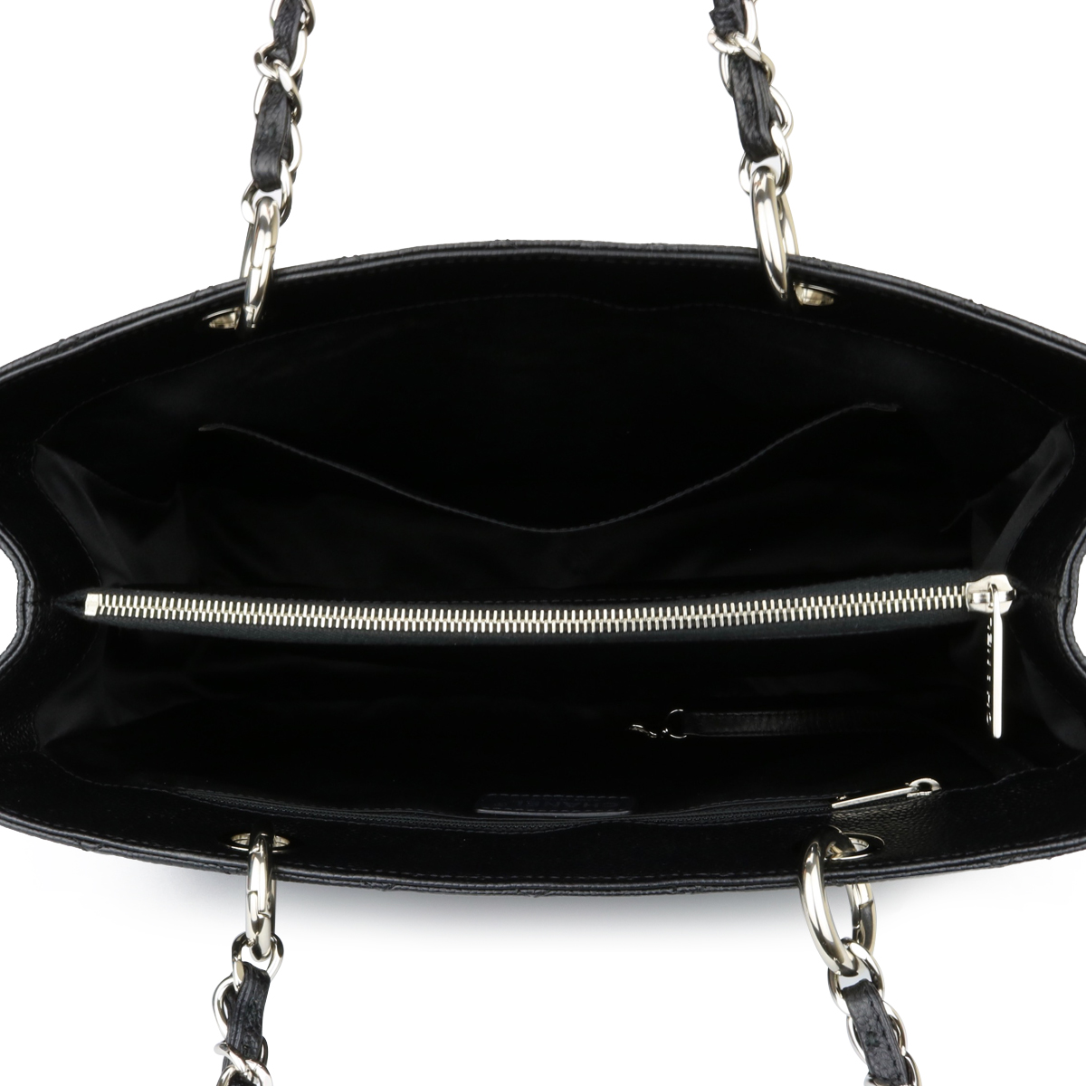 CHANEL Grand Shopping Tote (GST) Black Caviar Silver Hardware 2013 - BoutiQi  Bags