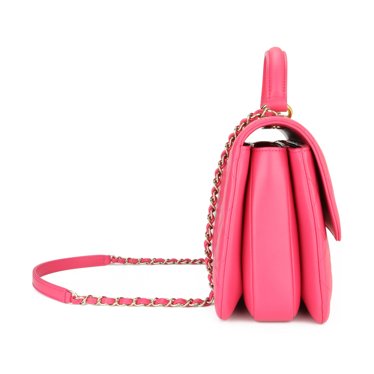 CHANEL Trendy CC Medium Pink Lambskin Light Gold Hardware 2020 - BoutiQi  Bags