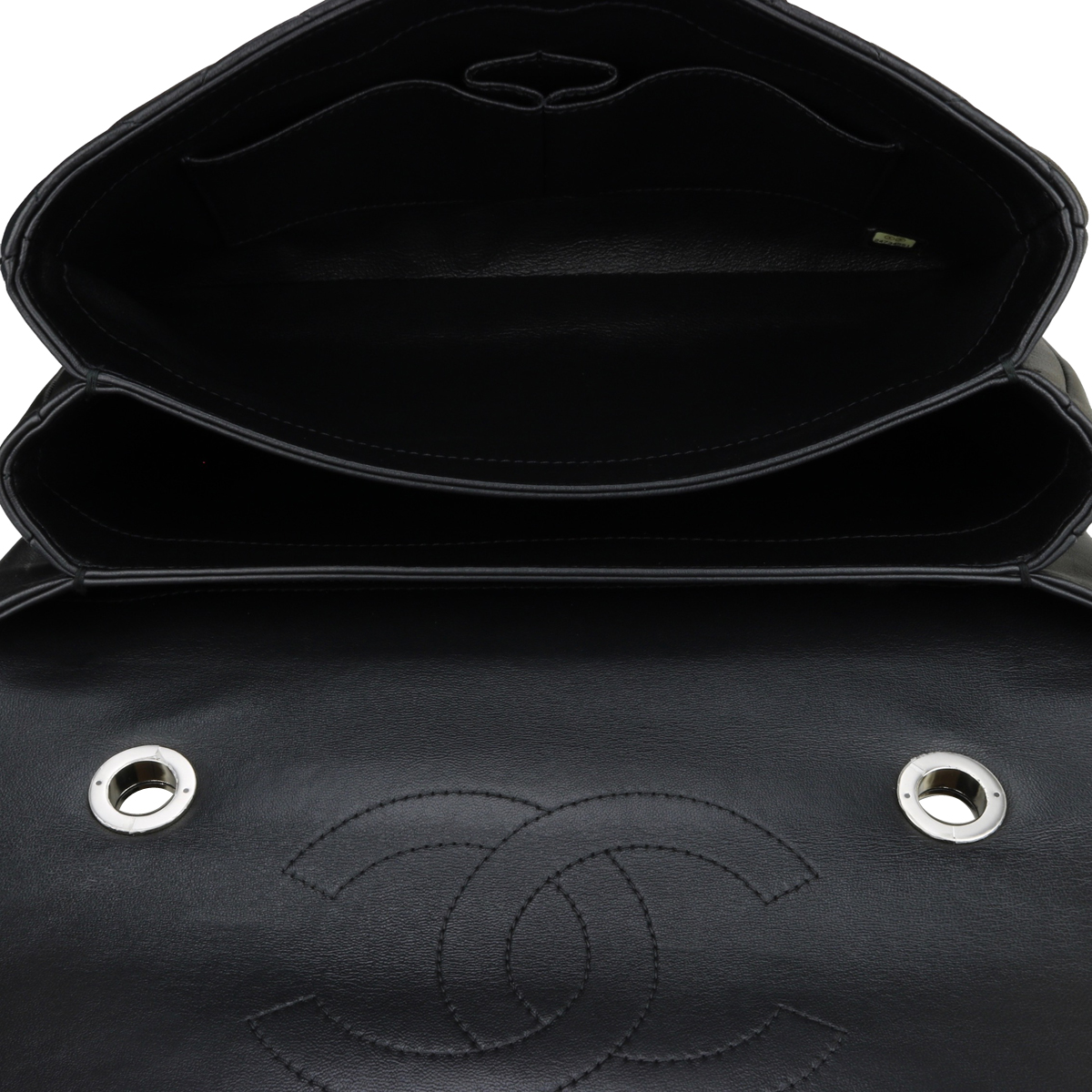 CHANEL Trendy CC Medium Black Lambskin Silver Hardware 2017 - BoutiQi Bags