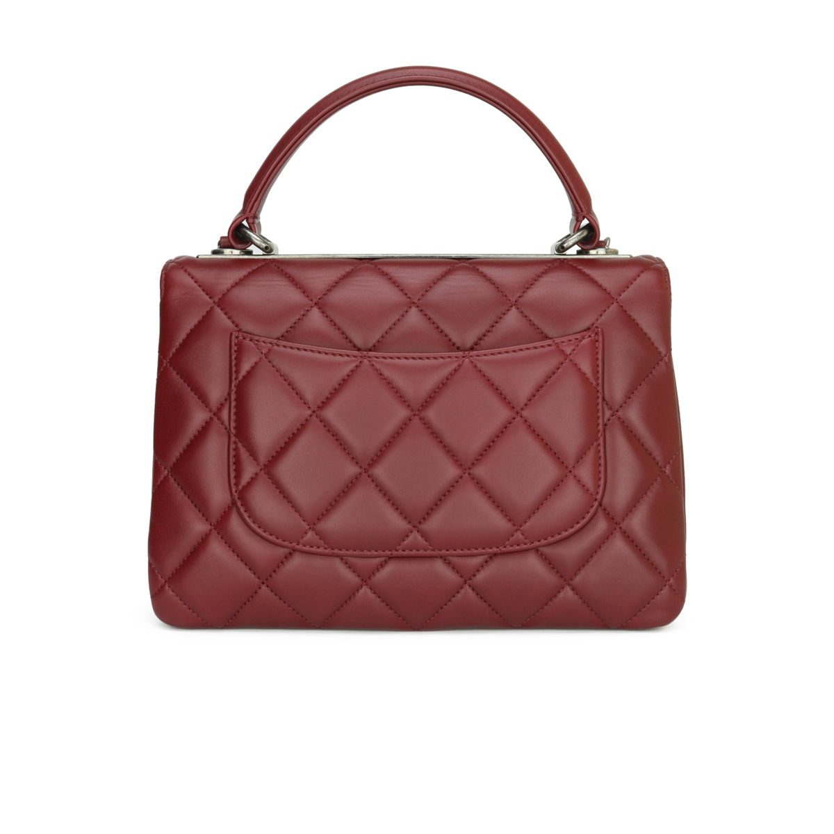 Trendy cc top handle leather handbag Chanel Burgundy in Leather